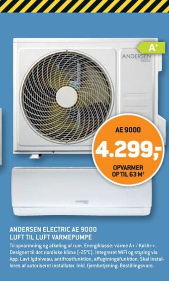 XL-BYG Andersen electric varmepumpe tilbud