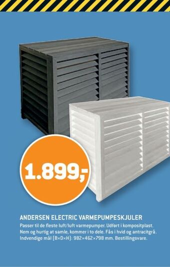 XL-BYG Andersen electric varmepumpeskjold tilbud