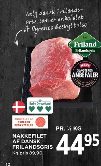 MENY Friland frilandsgris nakkefilet tilbud