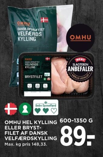 MENY Omhu kylling tilbud