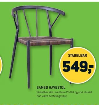 XL-BYG Ukendt havestol tilbud