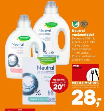 SuperBrugsen Neutral vaskemiddel-flydende tilbud