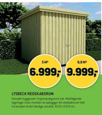 XL-BYG Ukendt redskabsrum tilbud