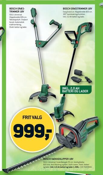 XL-BYG Bosch græstrimmer tilbud