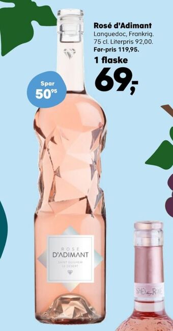 SuperBrugsen Ukendt fransk rosévin tilbud