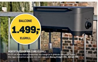 XL-BYG Morsø elgrill tilbud