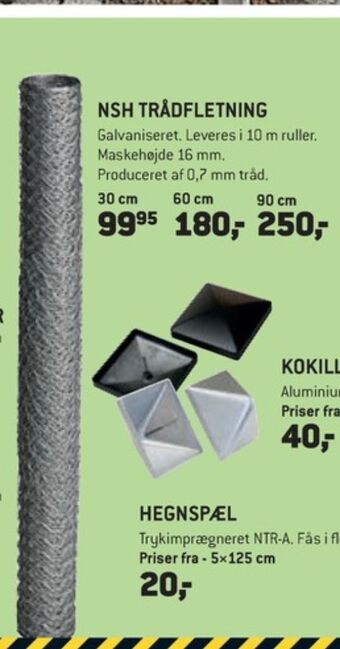 XL-BYG Nsh trådhegn tilbud