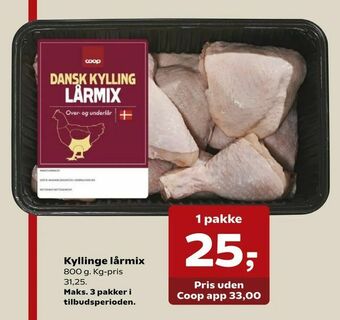Dagli'Brugsen Kyllinge lårmix tilbud