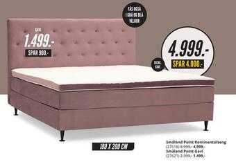 My Home Småland point kontinentalseng tilbud