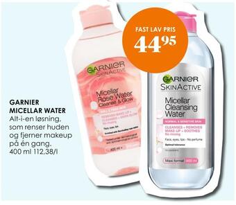 Matas Garnier micellar water tilbud