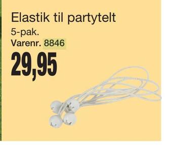 Harald Nyborg Elastik til partytelt tilbud