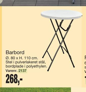 Harald Nyborg Barbord tilbud