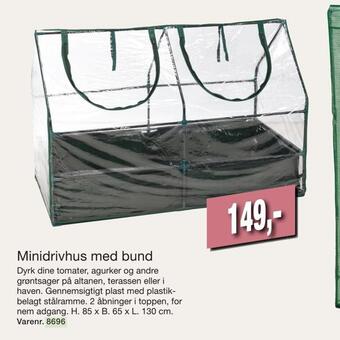 Harald Nyborg Minidrivhus med bund tilbud