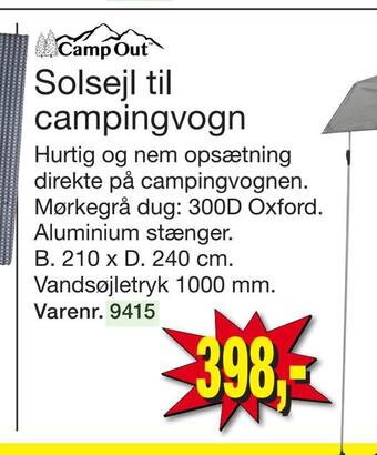 Harald Nyborg Solsejl til campingvogn tilbud
