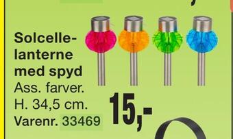 Harald Nyborg Solcellelanterne med spyd tilbud
