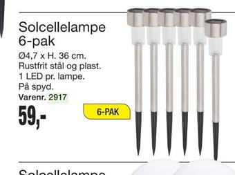 Harald Nyborg Solcellelampe tilbud