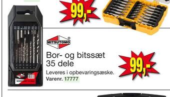 Harald Nyborg Bor- og bitssæt 35 dele tilbud