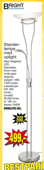 Harald Nyborg Stander lampe med uplight tilbud