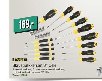 Harald Nyborg Skruetrækkersæt 34 dele tilbud