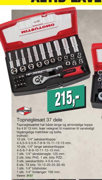 Harald Nyborg Topnøglesæt 37 dele tilbud