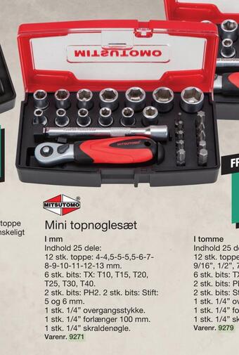 Harald Nyborg Mini topnøglesæt tilbud