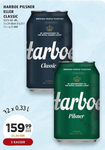 Scandinavian Park Harboe pilsner eller classic tilbud