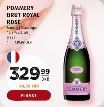 Scandinavian Park Pommery brut royal rosé tilbud