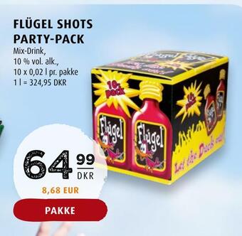 Scandinavian Park Flügel shots party-pack tilbud