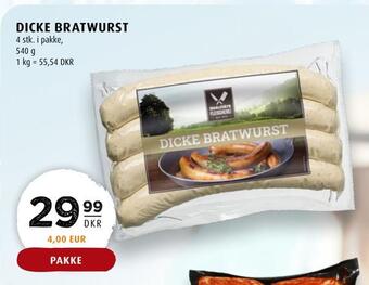 Scandinavian Park Dicke bratwurst tilbud