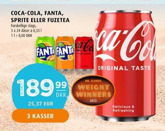 Scandinavian Park Coca-cola, fanta, sprite eller fuzetea tilbud