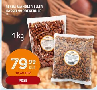 Scandinavian Park Rexim mandler eller hasselnøddekerner tilbud