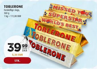 Scandinavian Park Toblerone tilbud