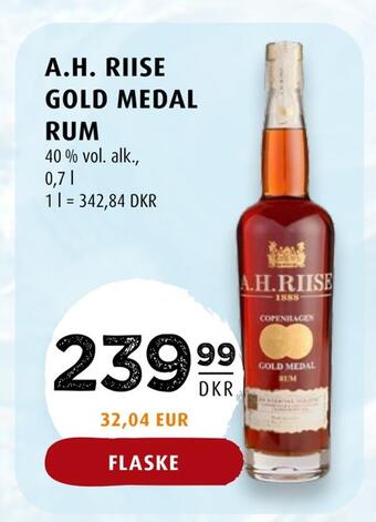 Scandinavian Park A.h. riise gold medal rum tilbud
