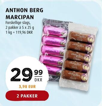 Scandinavian Park Anthon berg marcipan tilbud
