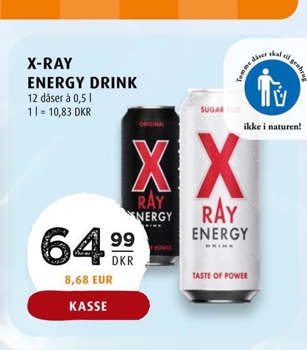 Xray energy drink tilbud hos Scandinavian Park