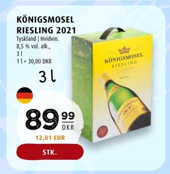 Scandinavian Park Königsmosel riesling 2021 tilbud