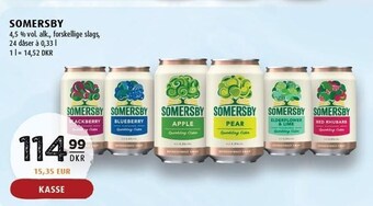 Scandinavian Park Somersby 24 dåser à 0,33 l tilbud