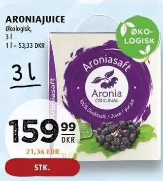 Scandinavian Park Aroniajuice økologisk - 3 l tilbud