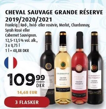 Scandinavian Park Cheval sauvage grande réserve 2019/2020/2021 - 3 flasker tilbud