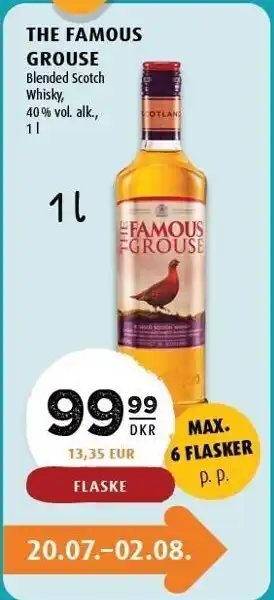 Scandinavian Park The famous grouse - 1 l tilbud