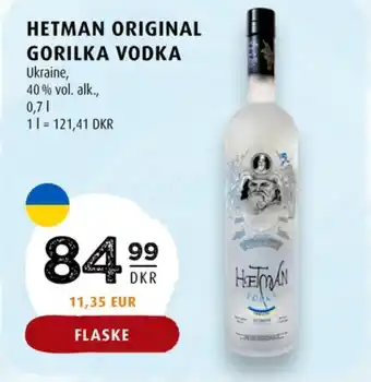 Scandinavian Park Hetman vodka tilbud