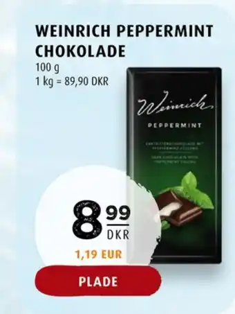 Weinrich chokoladeplade peppermint