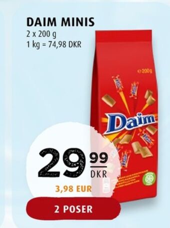 Scandinavian Park Daim dessertchokolade tilbud