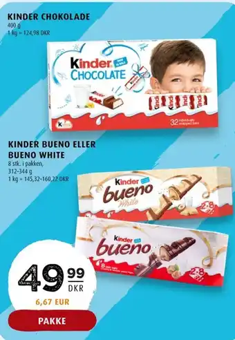 Bueno chokoladestænger white