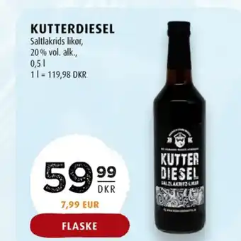 Scandinavian Park Kutterdiesel likør tilbud