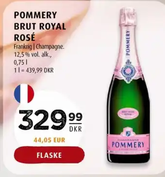 Scandinavian Park Pommery champagne tilbud