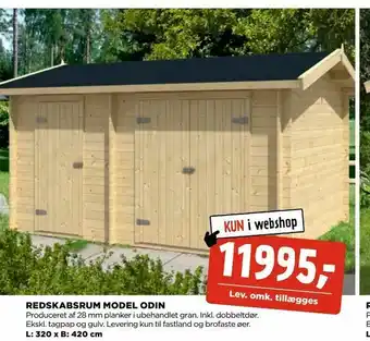 jem & fix Redskabsrum model odin tilbud