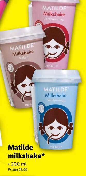 Lidl Matilde milkshake* tilbud