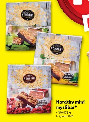 Lidl Nordthy mini myslibar* tilbud