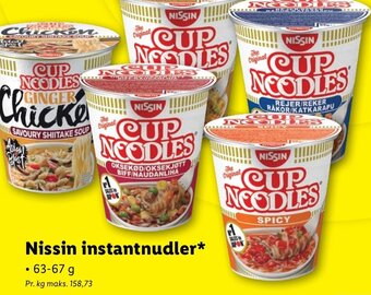 Lidl Nissin instantnudler* tilbud